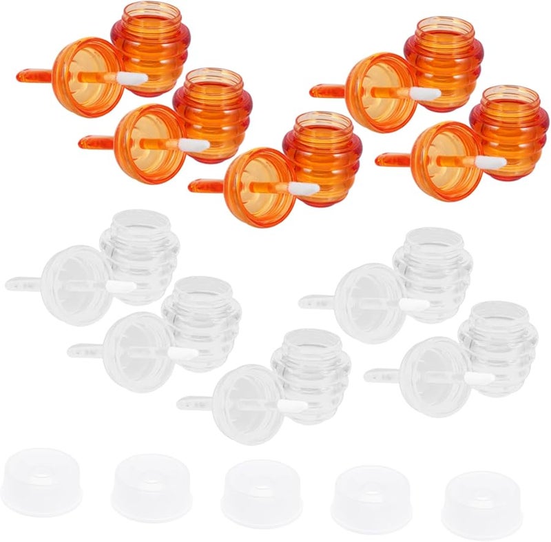 10Pcs Empty Honeycomb Lip Gloss Tubes For DIY Plumping Gloss Portable Containers - Image 1